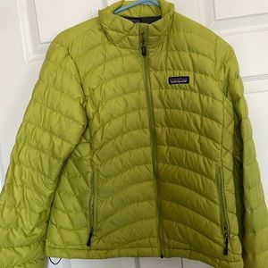 Lime green Patagonia jacket puffer size small